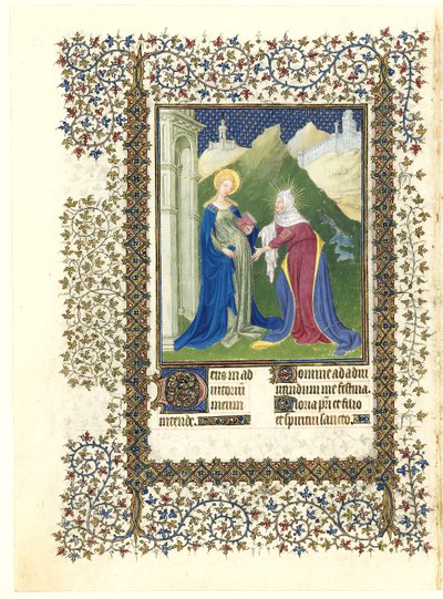 The Visitation by Limbourg Brothers